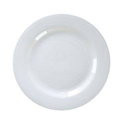 Echelon Wide Rim Plate White 230mm 