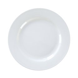 Echelon Wide Rim Plate White 255mm 