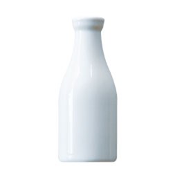 Basics Milk Bottle White 175ml