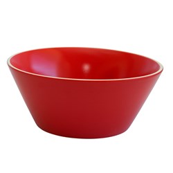 Cafe V Shaped Small Bowl Red 128mm 