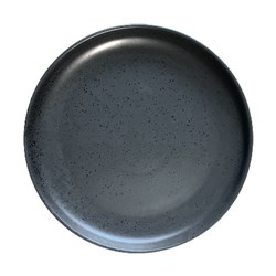 Graze Flat Plate Flint Charcoal 230mm  