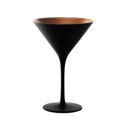 Olympic Cocktail Glass Matte Black Bronze 240ml