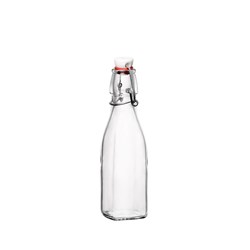 Glass Swing Top Bottle Square 500ml 