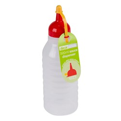 Squeeze Sauce Bottle 500Ml Clr Plastic (6)
