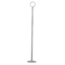 Table Number Stand & Ring Clip Round Chrome 380mm