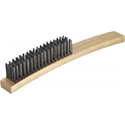 Oates Medium Duty 5 Row Grill Brush With Wire Fill & Wood Back 