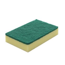 Scourer Sponge Green & Yellow Small