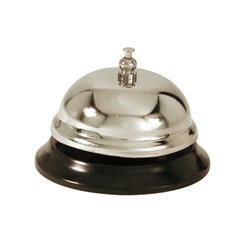 Counter Call Bell Chrome / Blk Press Down Ring (12)