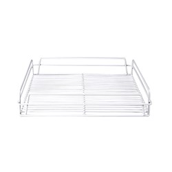 Square Glass Basket White 355x355x75mm 