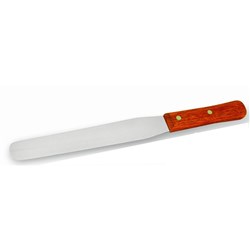 Straight Spatula with Wooden Handle 100mm