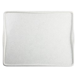 Stackable Polyester Serving Tray Marble Grey