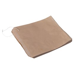 No. 1 Paper Flat Bag Brown 187x175mm 