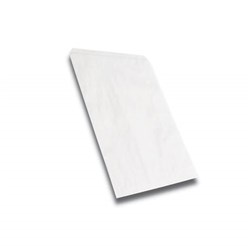 Paper Rectangle Flat Strung Bag White 243x200mm 