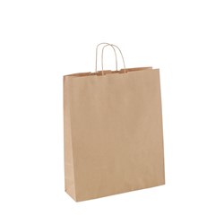 Paper Bag with Twist Handle Medium Brown 110mm