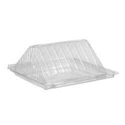 Plastic Four Point Sandwich Wedge Clear 