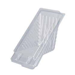 Plastic Sandwich Wedge Clear Small