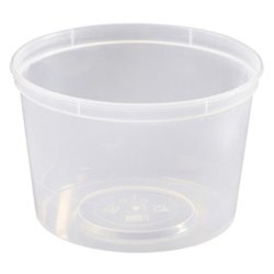 Plastic Round Container Clear 500ml