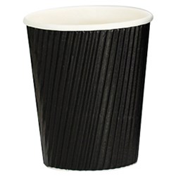 Vee Insulated Coffee Cup Cup Black 8oz 237ml