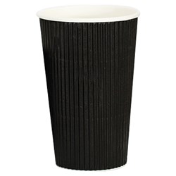 Vee Insulated Coffee Cup Cup Black 16oz 473ml