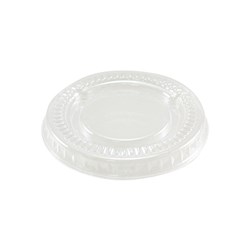 Plastic Portion Cup Lid Clear Suits 96/118ml