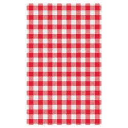 Greaseproof Deli Wrap Paper Gingham Red 310mm  