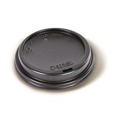 Recycleme Smooth Coffee Cup Lid Black Suits 8oz