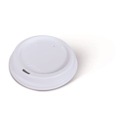 Recycleme Smooth Coffee Cup Lid White Suits 12/16oz