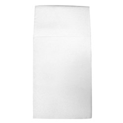 Pocket Fold Quilted Paper Dinner Napkin White 400x400mm