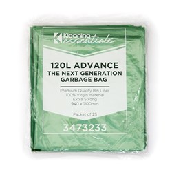Kleaning Essentials Advanced Next Generation Garbage Bags Green 120L