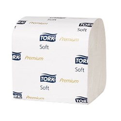 Premium Interfold Toilet Paper White 2ply 252/Sheets