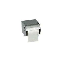 Stainless Steel Single Toilet Roll Dispenser Silver 140x80x85mm