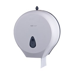 Plastic Jumbo Toilet Roll Dispenser White 271x130x281mm 