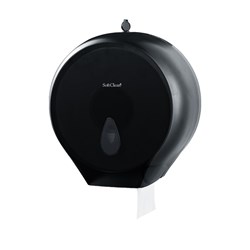 Plastic Jumbo Toilet Roll Dispenser Black 271x130x281mm 