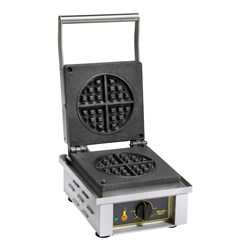 Roller Grill Waffle Iron Single Serve Round Ges 75