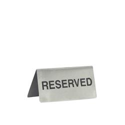 Stainless Steel Reserved A Frame Sign Black/ Silver 100mm