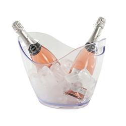 Ice Bucket Two Handle Clear 8L