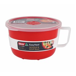 2432017 - Microsafe Soup Noodle Oat Bowl 1.15Lt Red W/ Clr Lid (4)