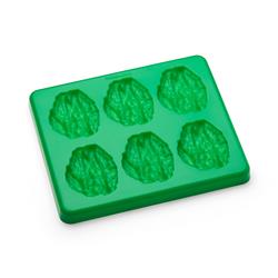 Spinach Silicone Food Mould & Lid 6 Portion Green