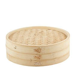 Bamboo Steamer W/Lid 300Mm Natural (4)
