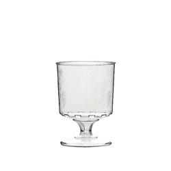 Plastic Pattern Stemmed Wine Glass
